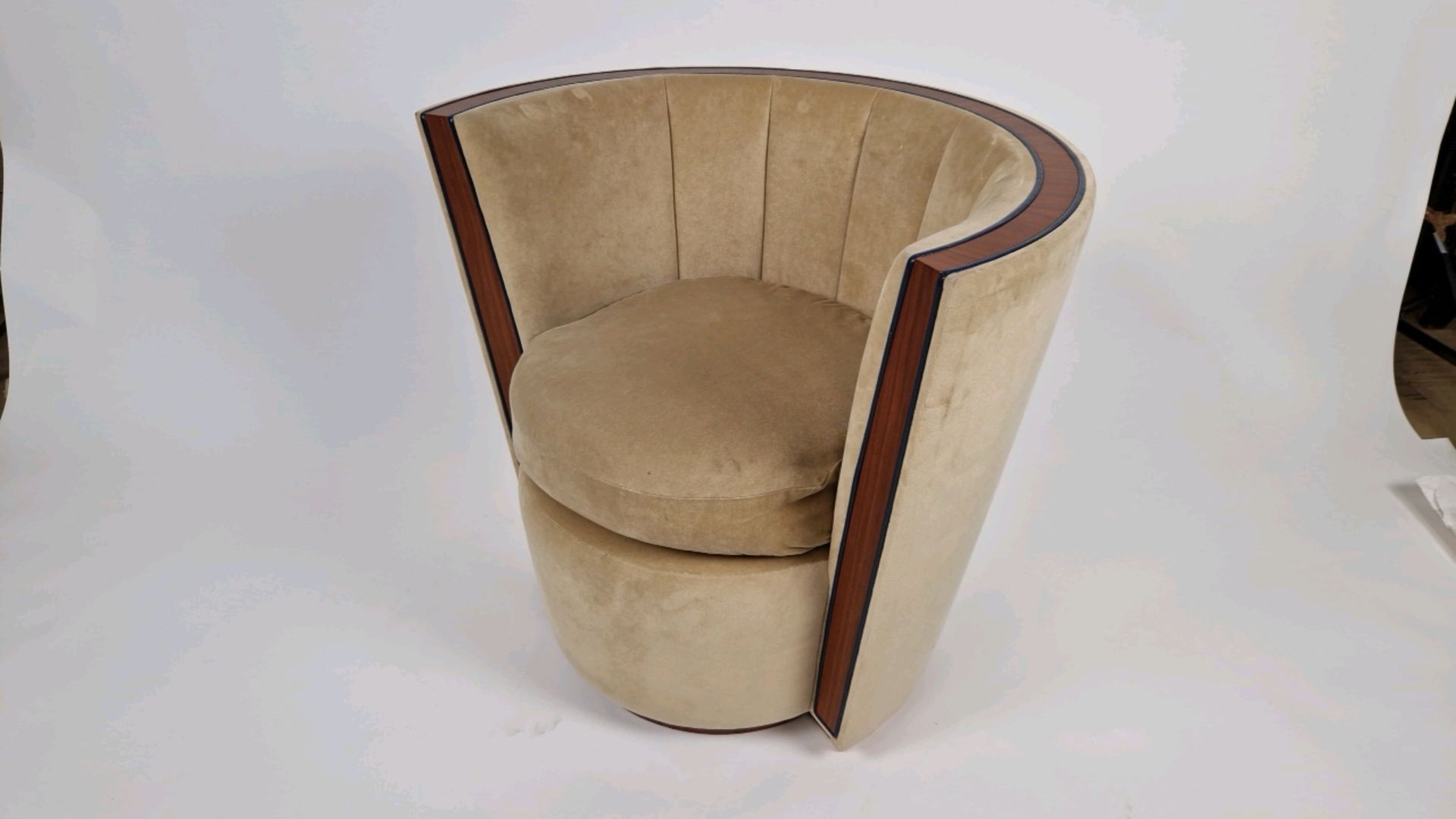 Bespoke Deco Tub Chair Made for Claridge's by David Linley - Image 7 of 12