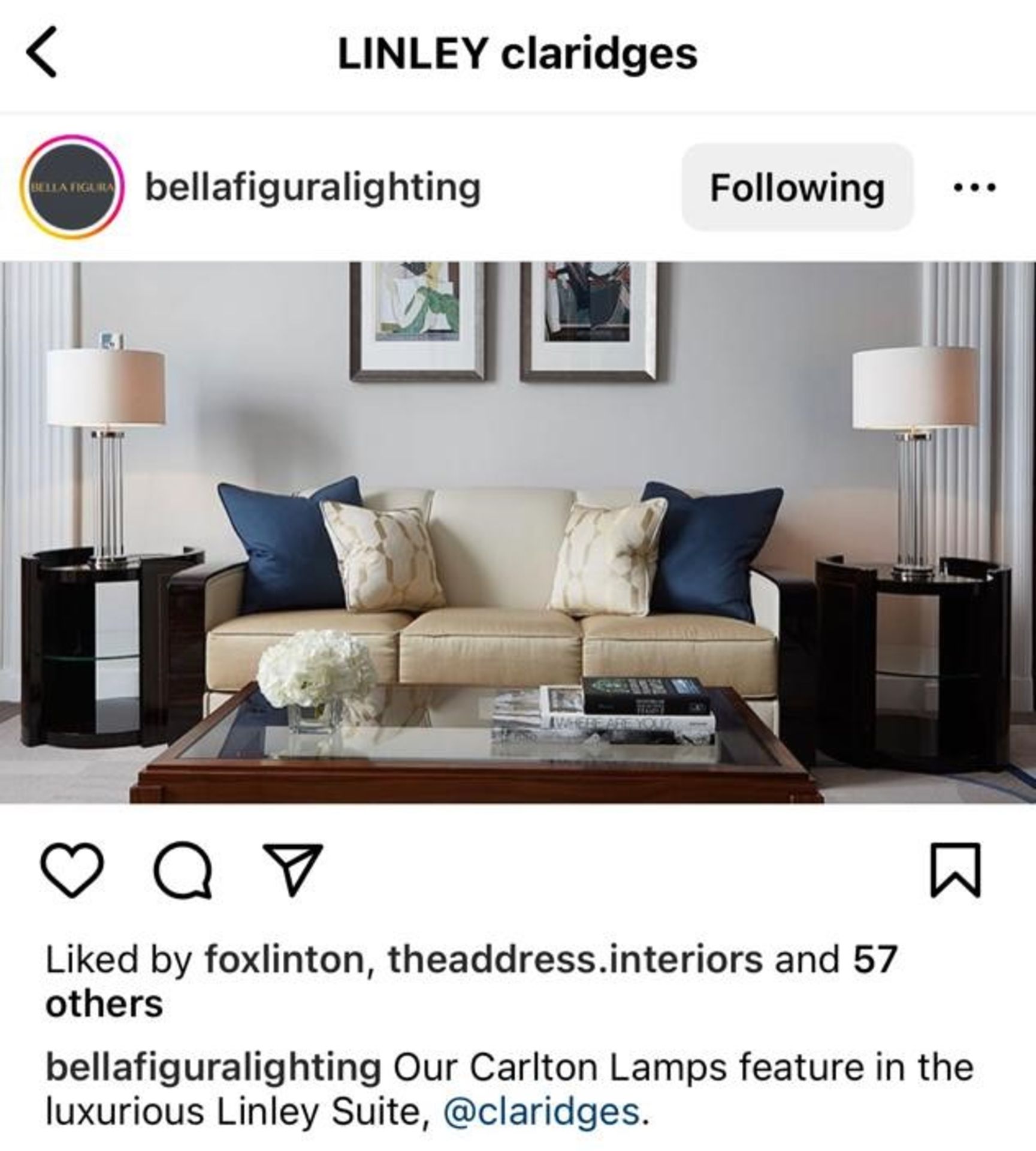 Bella Figura Carlton Table Lamps x 2 - Bild 4 aus 4