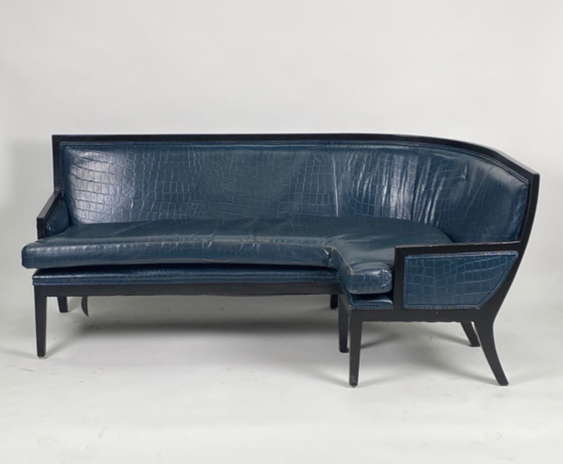 Iconic Berkeley Blue Bar Corner Sofa Commissioned by David Collins - Image 4 of 7