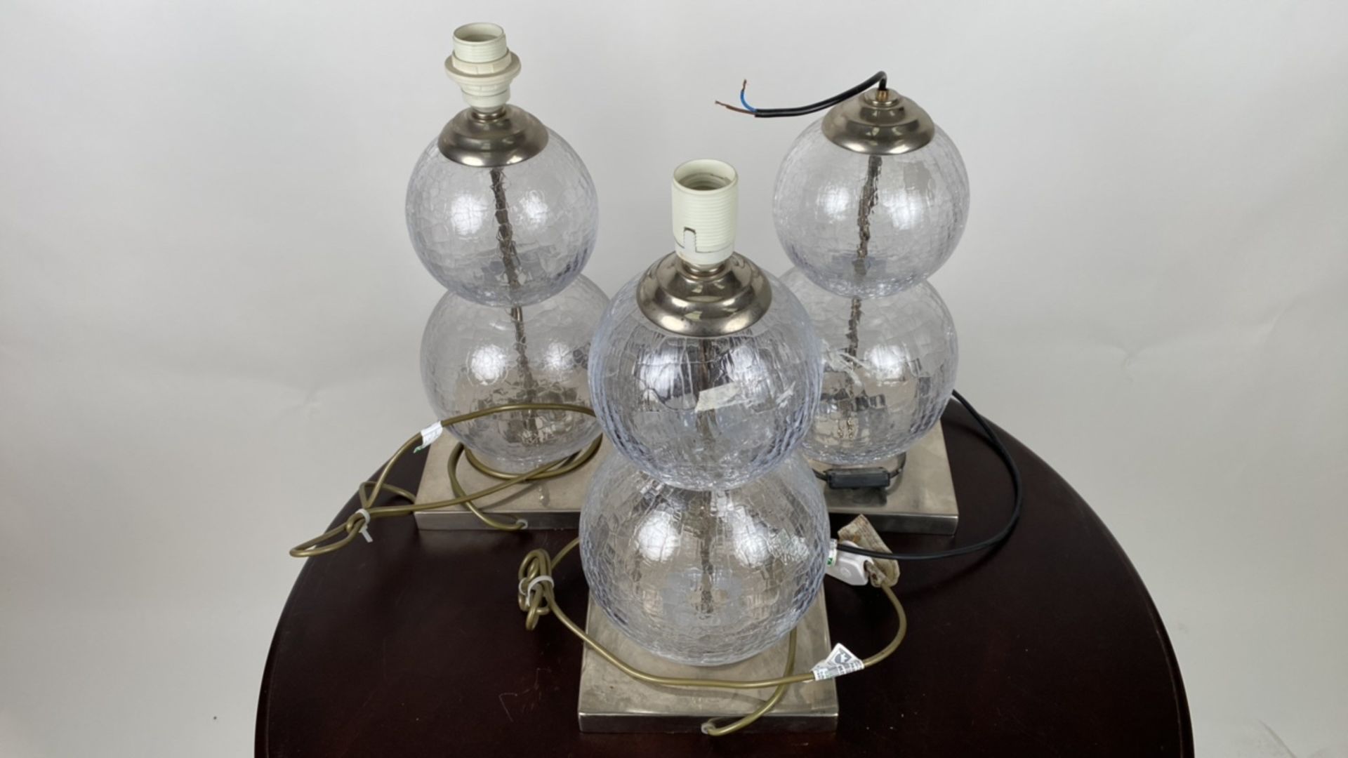 Trio of Porta Romana Glass Table Lamps - Bild 2 aus 5