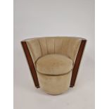 Bespoke Deco Tub Chair Made for Claridge's by David Linley