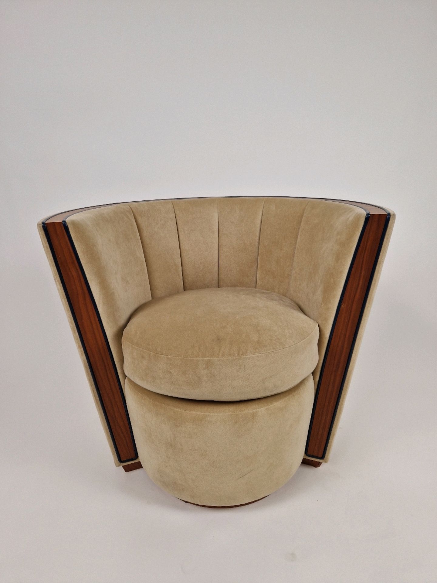 Bespoke Deco Tub Chair Made for Claridge's by David Linley