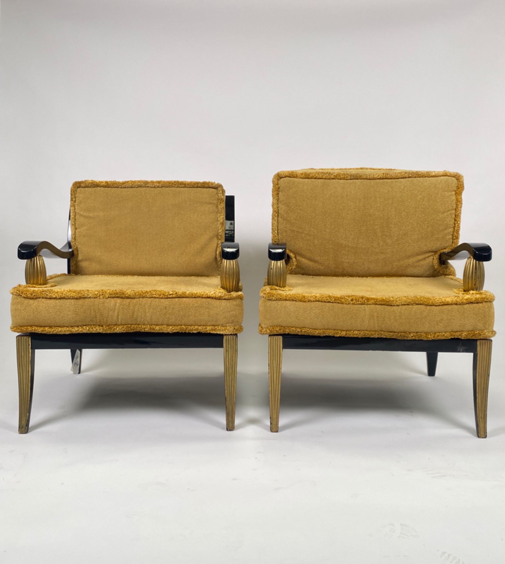 Pair of French Regency Style Lounge Chairs