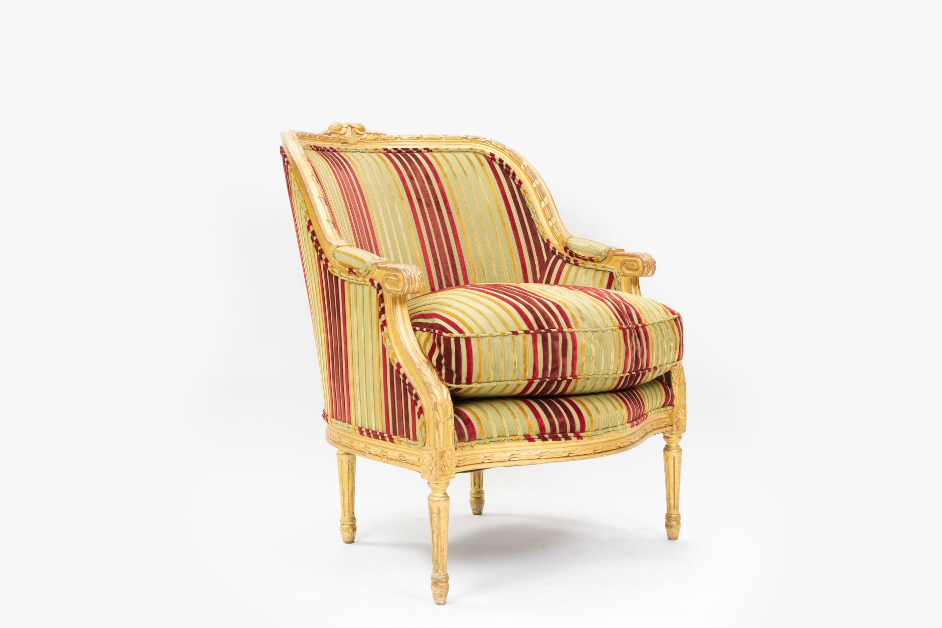 French Royal Armchair Louis XVI Style - Image 3 of 5