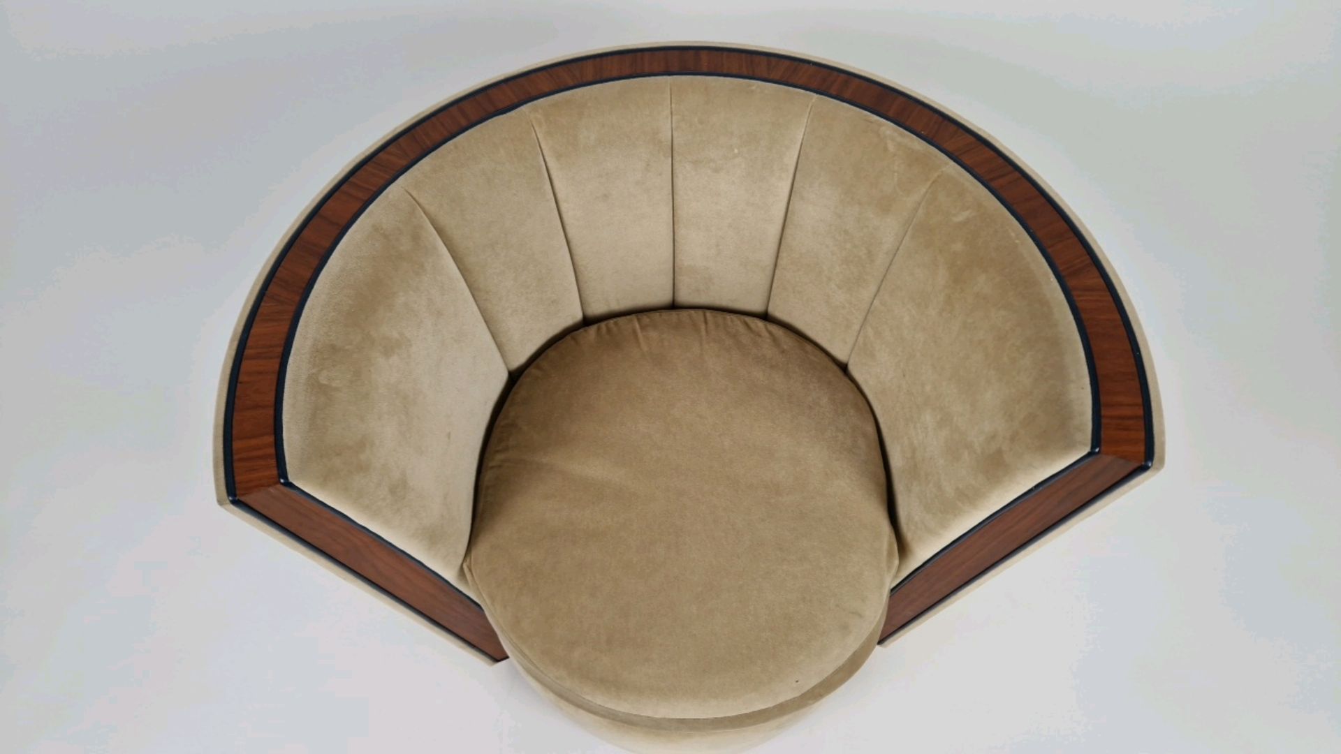 Bespoke Deco Tub Chair Made for Claridge's by David Linley - Image 4 of 12