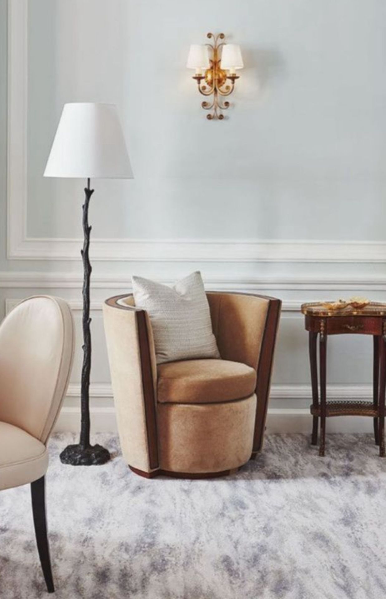 Pair of Bespoke Deco Tub Chairs Made for Claridge's by David Linley - Bild 7 aus 7