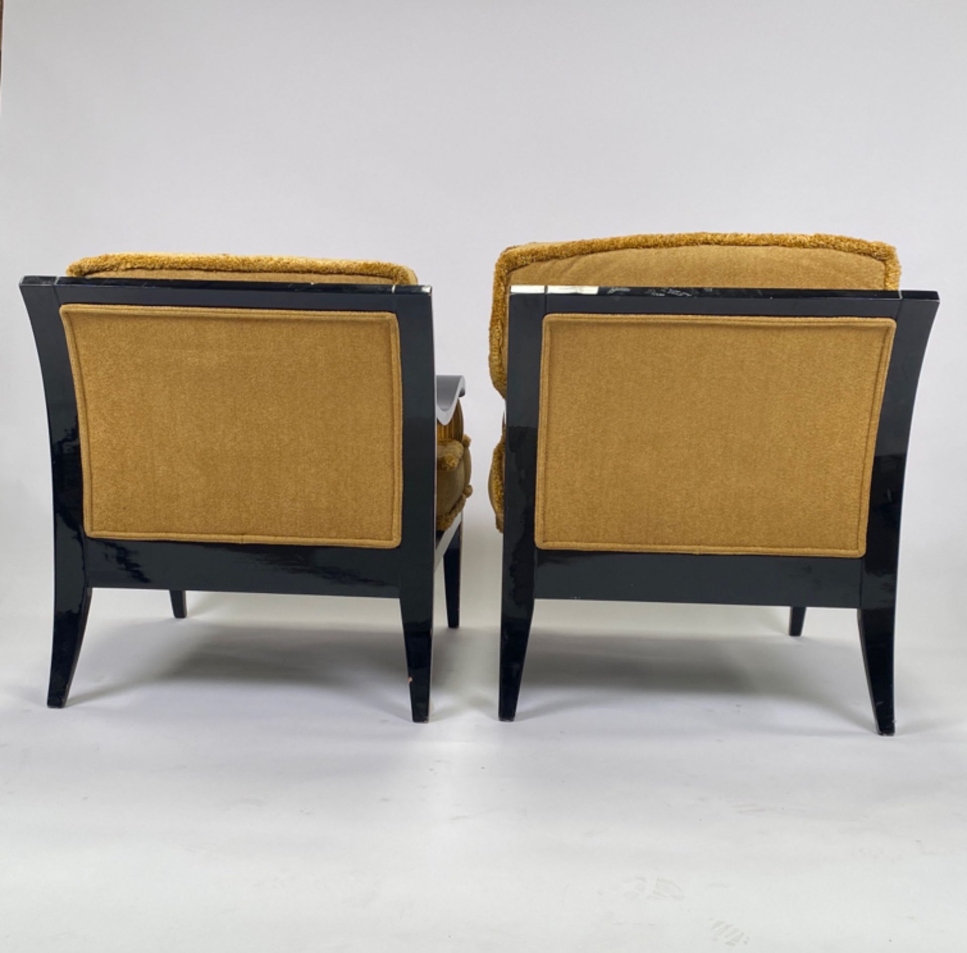 Pair of French Regency Style Lounge Chairs - Bild 7 aus 9