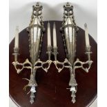 Pair of Gothic Style Wall Lights
