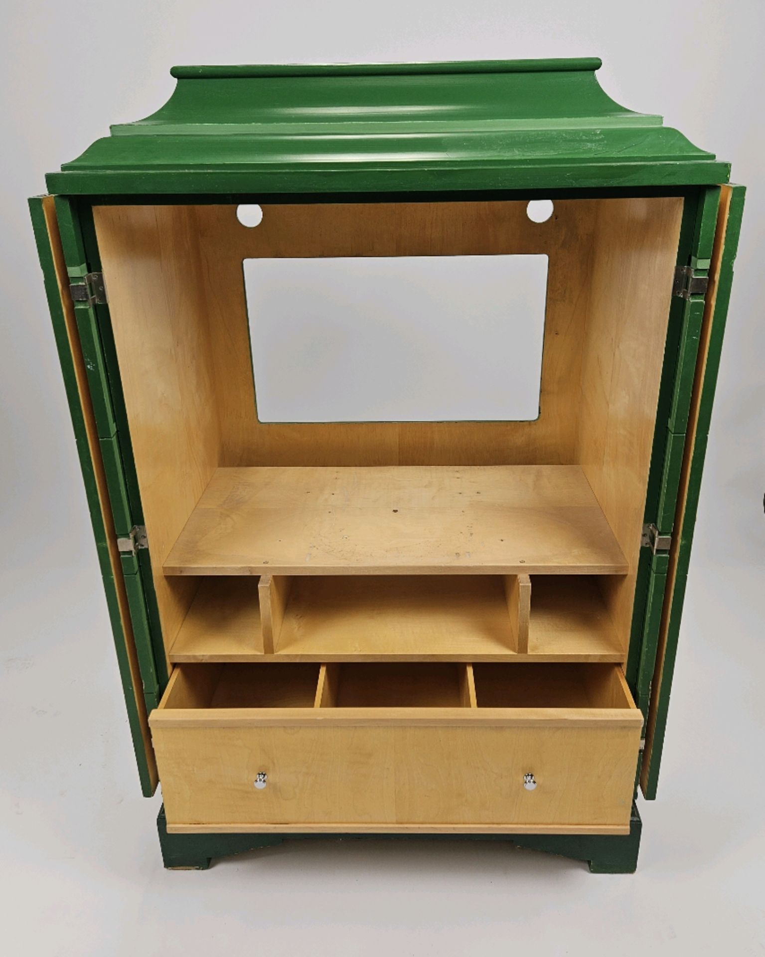 Vintage Green Cabinet - Image 6 of 6