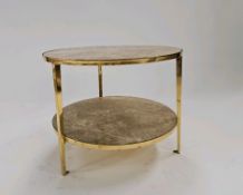 Italian Marble Two Tiered Coffee Table