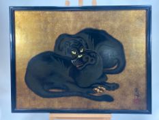 Original Artwork - Pair of Black Panthers