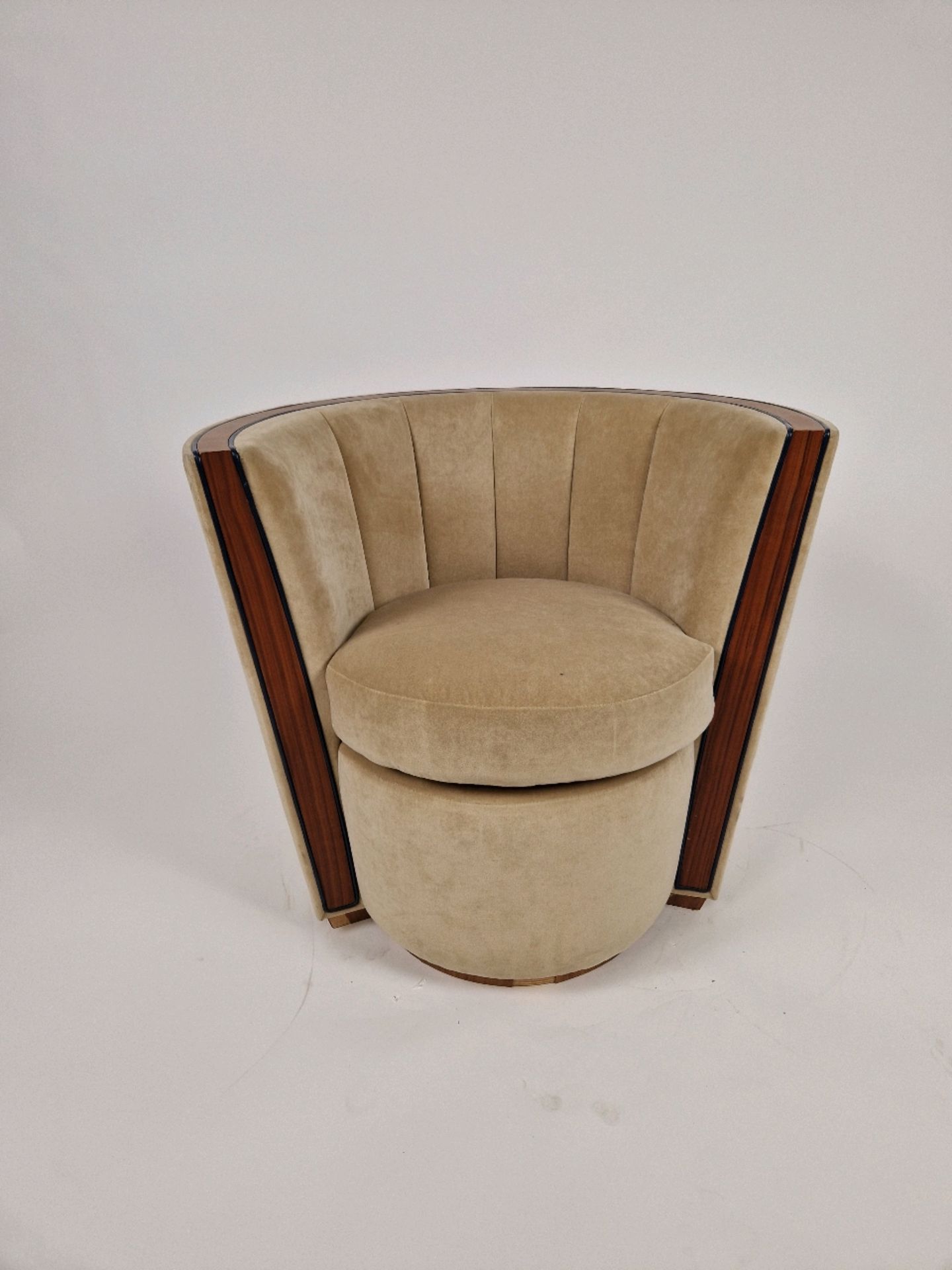 Bespoke Deco Tub Chair Made for Claridge's by David Linley