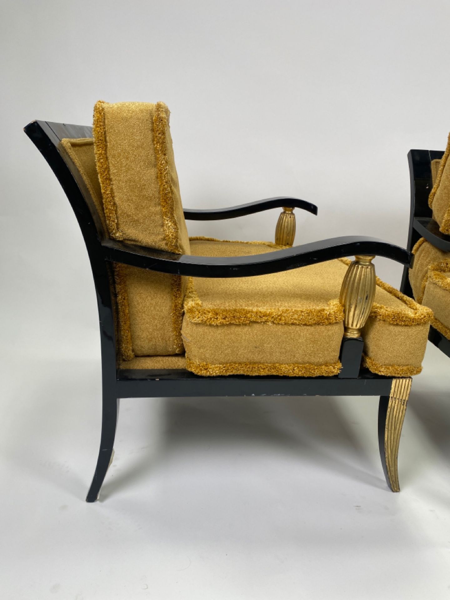 Pair of French Regency Style Lounge Chairs - Bild 6 aus 9