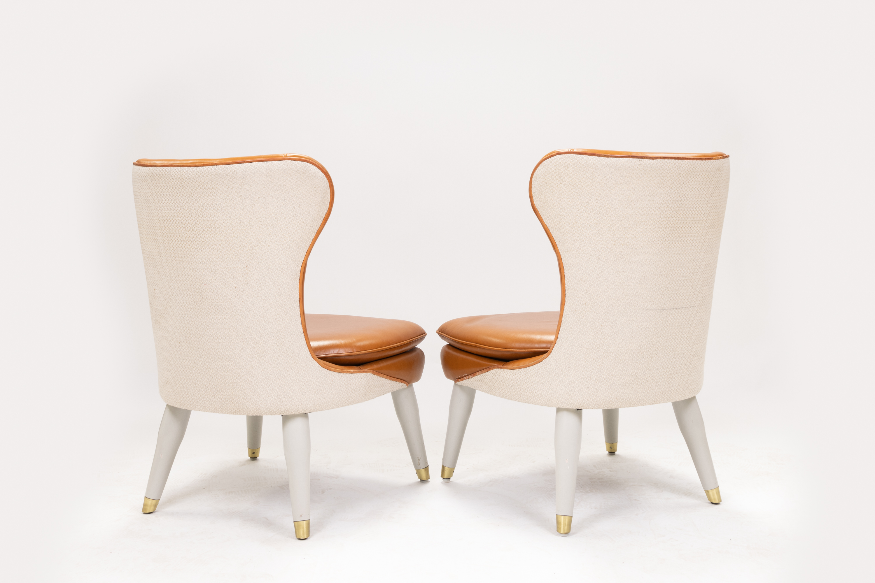 Pair of Ben Whistler Leather Chairs Designed for The Berkeley - Image 5 of 5