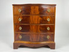 Regency Bow Front Chest Of Drawers