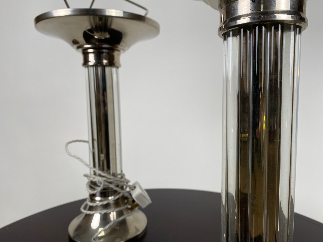 Trio of Glass Table Lamps - Image 3 of 4