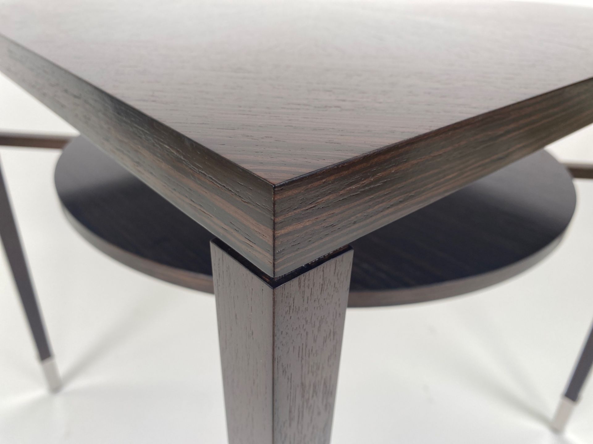 DECCA Modern Mahogany Side Table - Bild 5 aus 7