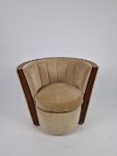 Bespoke Deco Tub Chair Made for Claridge's by David Linley