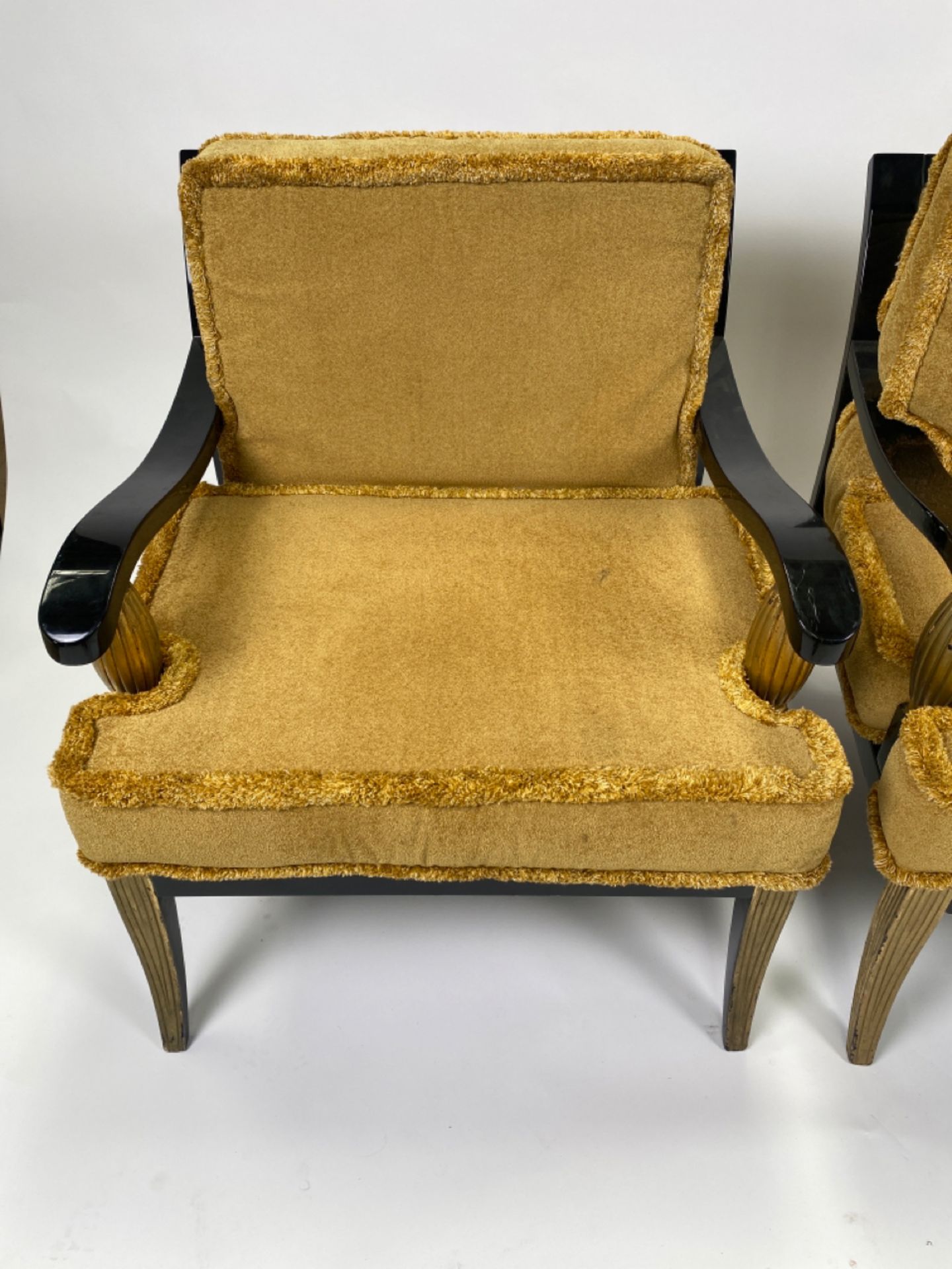 Pair of French Regency Style Lounge Chairs - Bild 4 aus 9