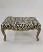 Leopard Print Foot stool