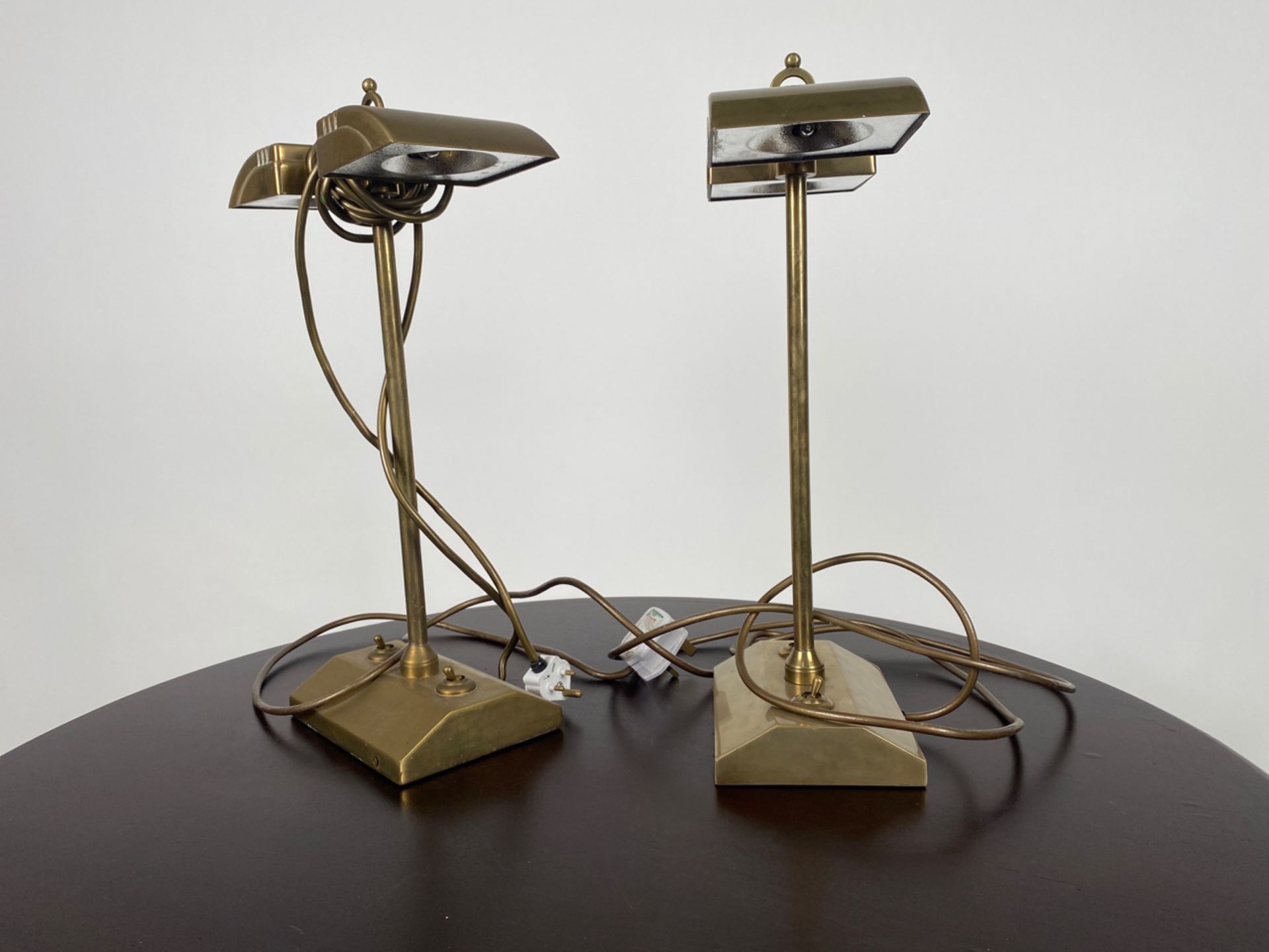 Pair of Brass Reading Lamps - Image 5 of 5