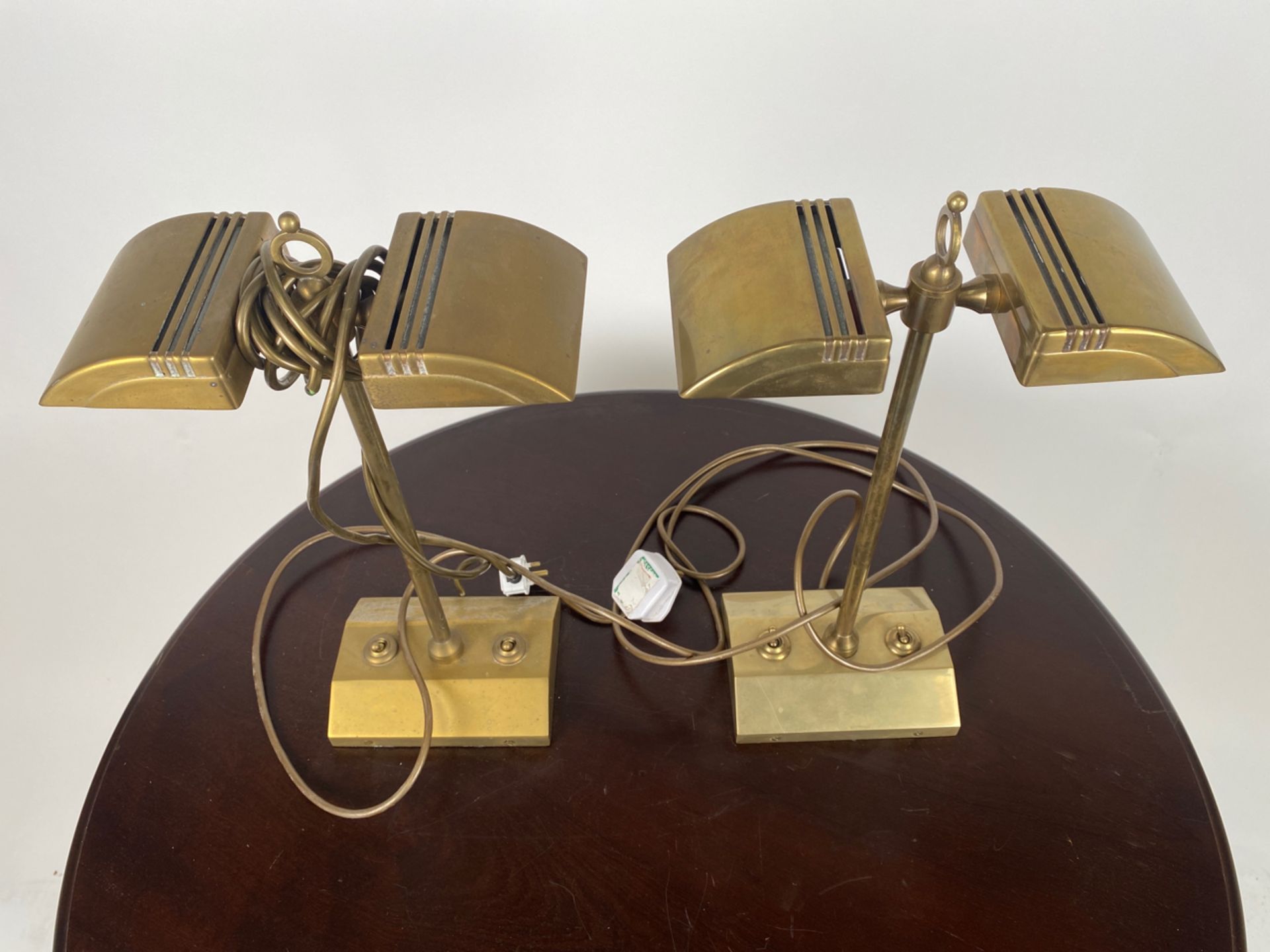 Pair of Brass Reading Lamps - Image 3 of 5
