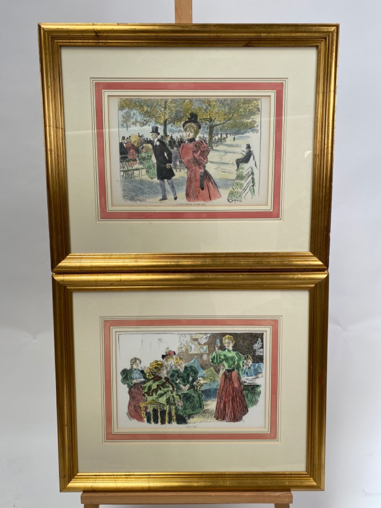 Series of Old English Coloured Lithographs
