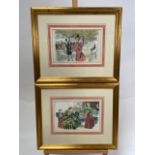 Series of Old English Coloured Lithographs
