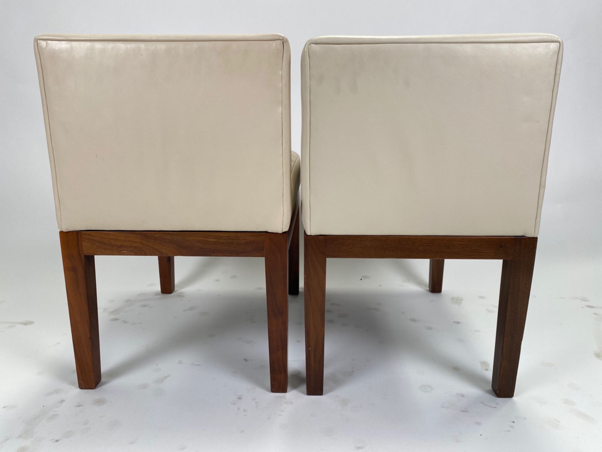 Set of 4 Cream Bench Seats - Image 4 of 4