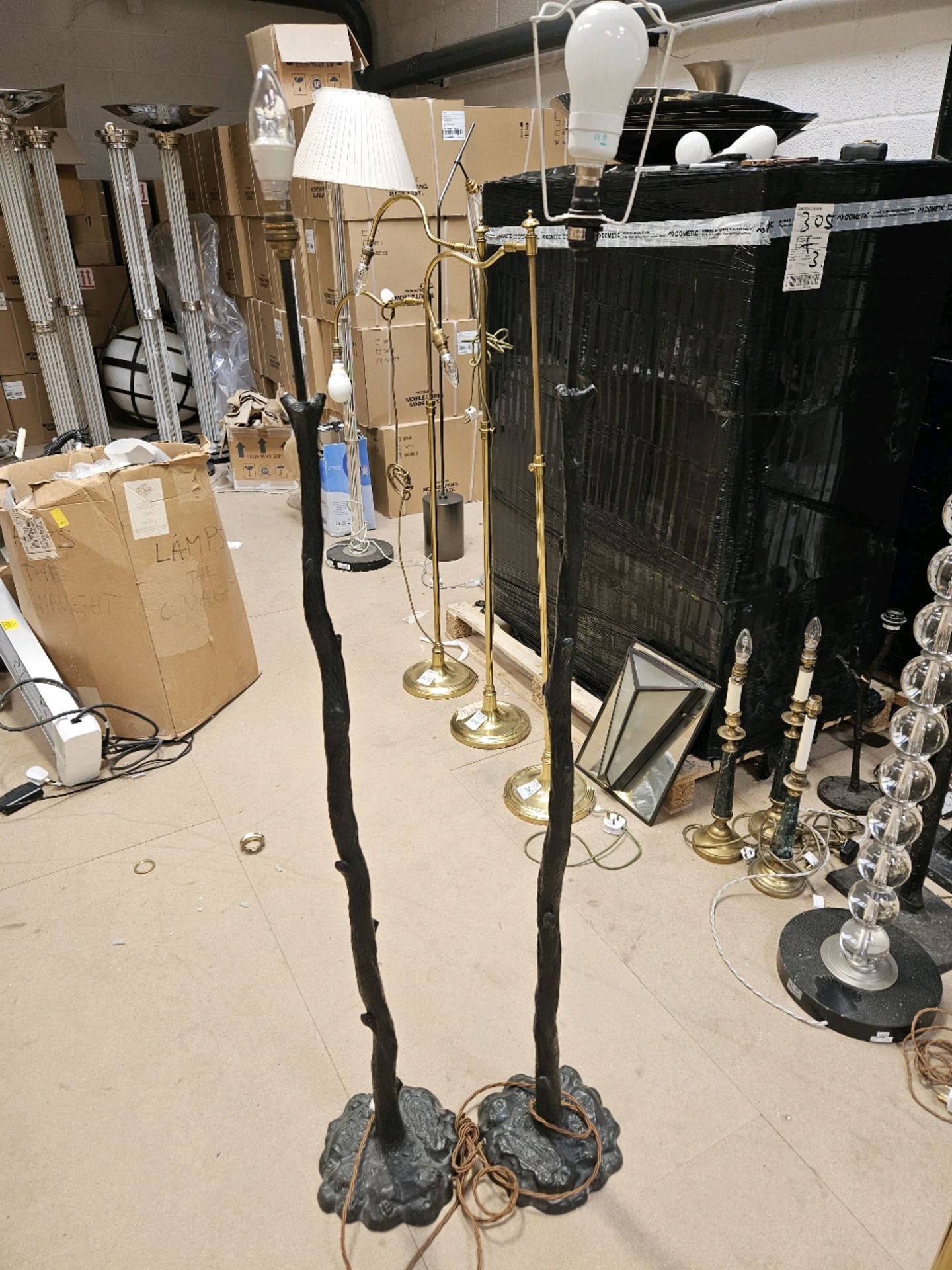 Twig Style Floor Lamp x 2