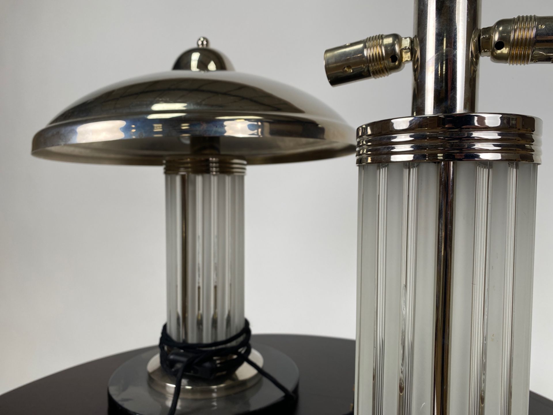 Pair of Art Deco Style Glass Table Lamps - Image 2 of 2