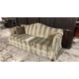 Three seater sofa with two scatter cushions