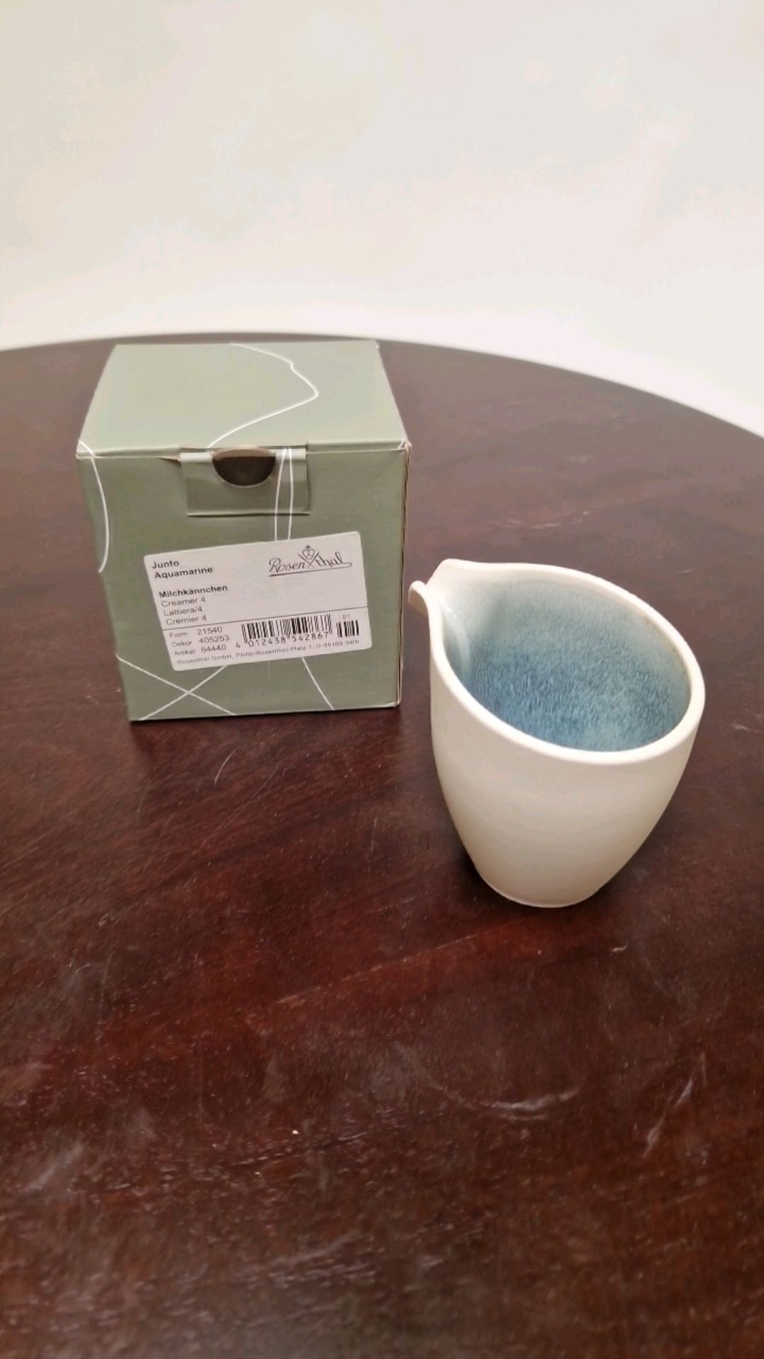 Rosenthal Junto Aquamarine Creamer - Image 3 of 4