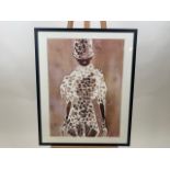 Set of 2 Fashion Orientated Watercolour Prints