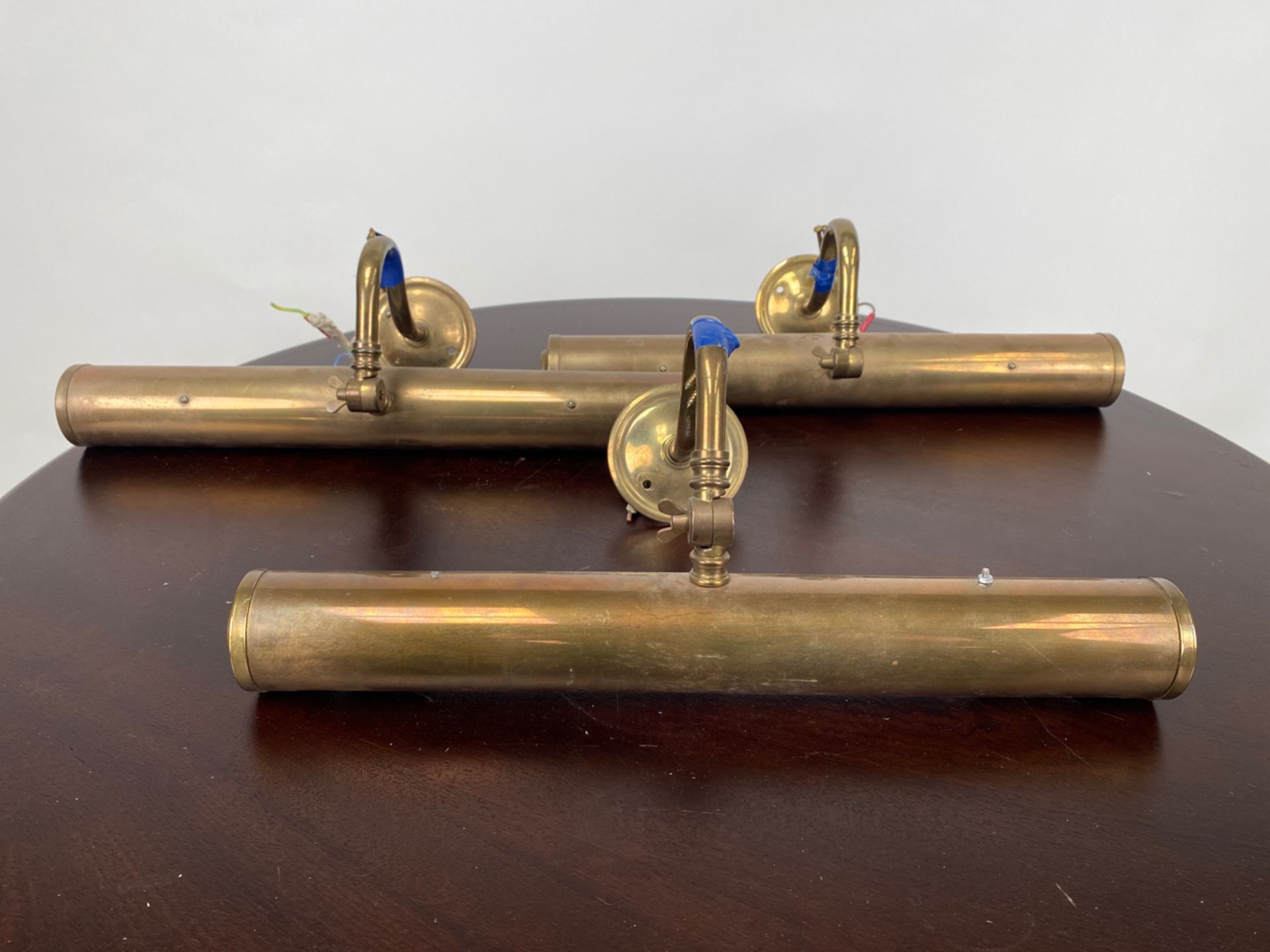 TriO of Classic Brass Library Downlights