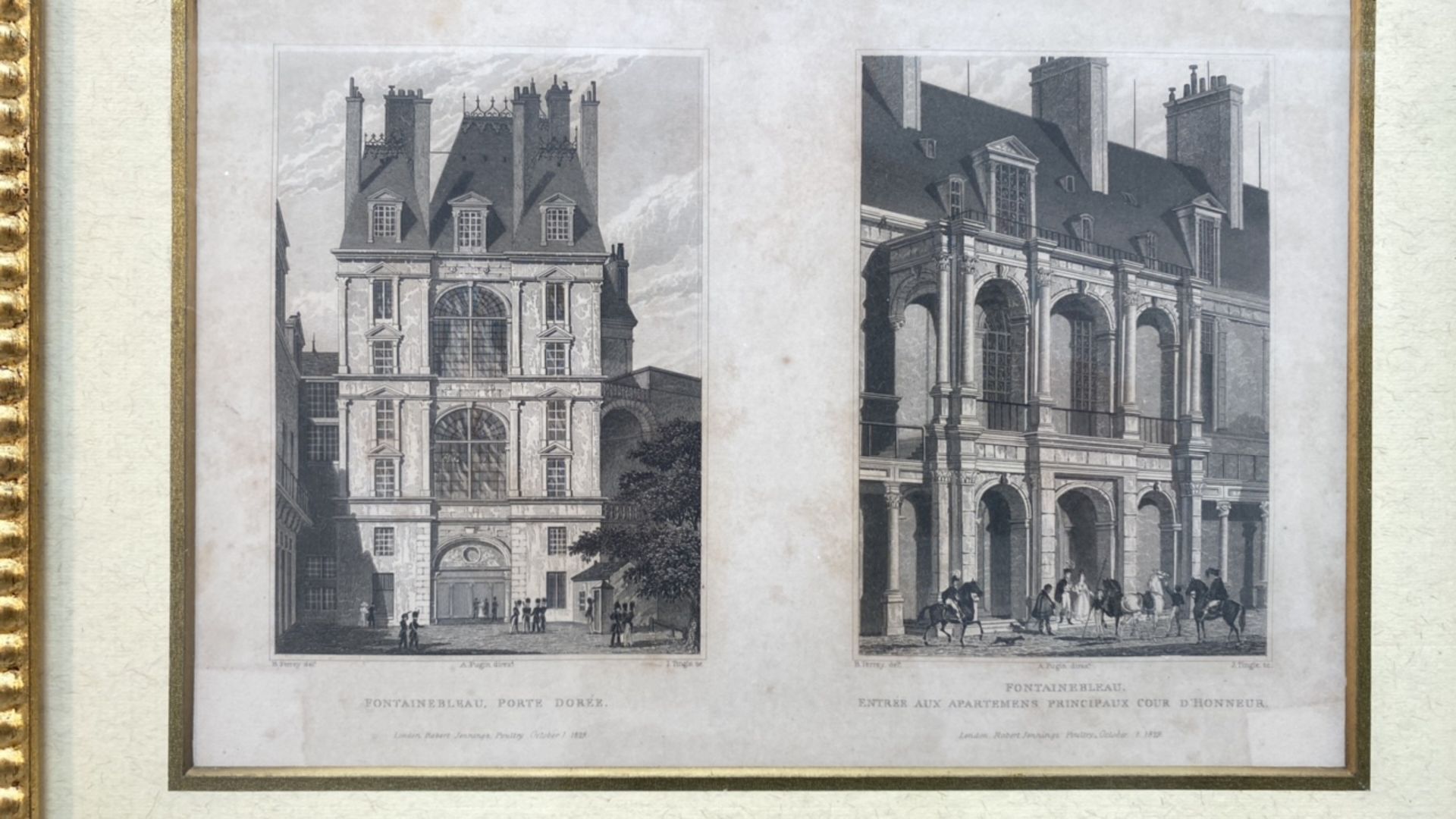 Set of 4 French Lithography Prints - Bild 6 aus 7
