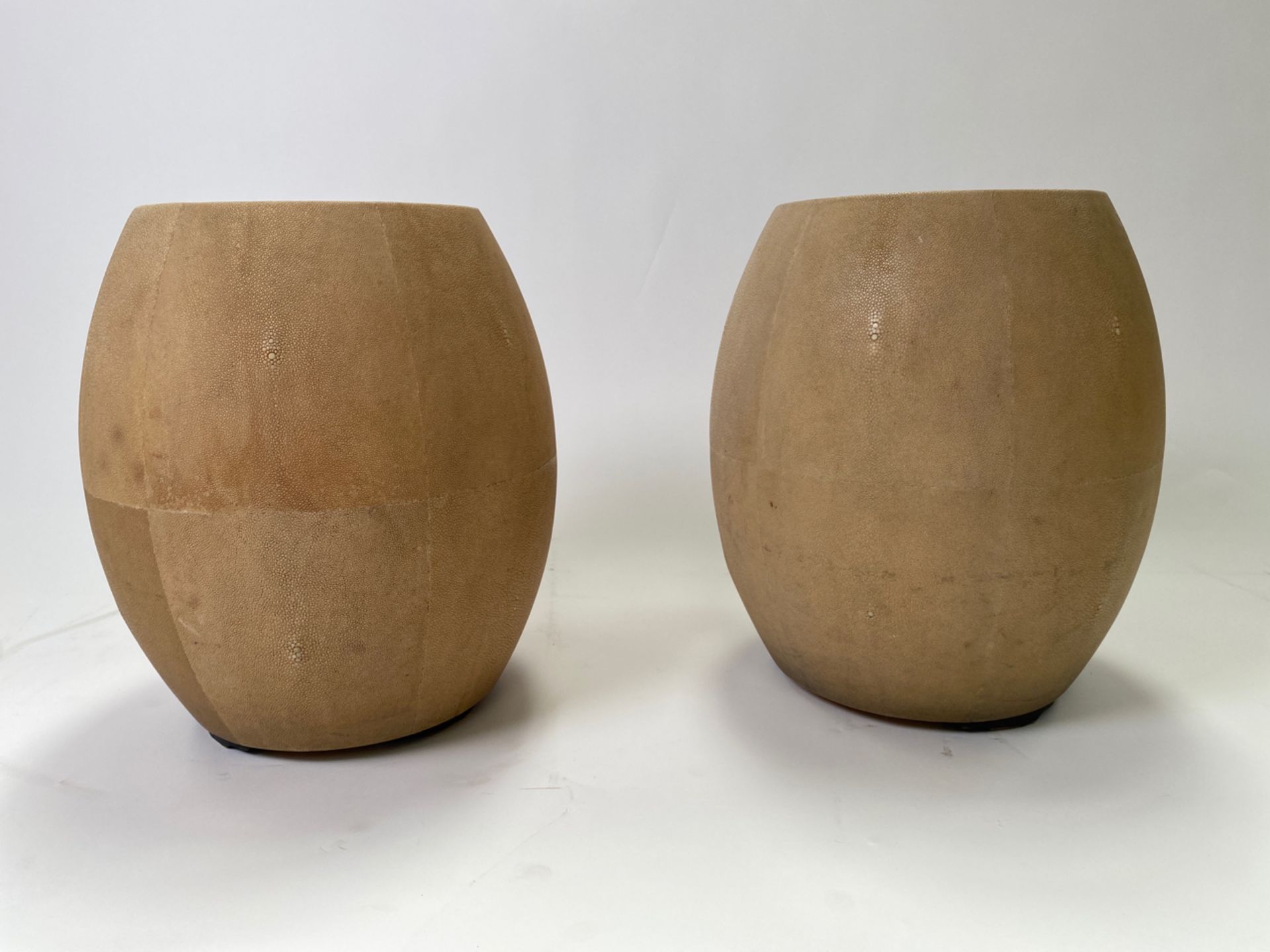 Pair of Simon Orrell Designs Drum Side Table