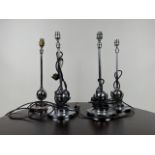 Set of 4 Adjustable Table Lamps