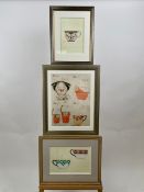 Mixed Set of Crockery Prints