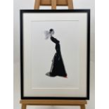 Pair of David Downton Signed Fashion Prints