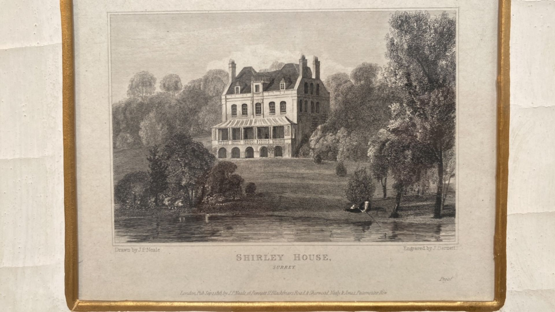 Series of English Estate Lithographs - Image 3 of 9