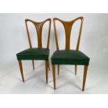 Pair of Ico Parisi Mid-Century Leather Chairs