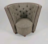 Bespoke David Linley Deco Tub Chair Made for Claridges