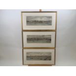 Set of 3 British River Scene Prints