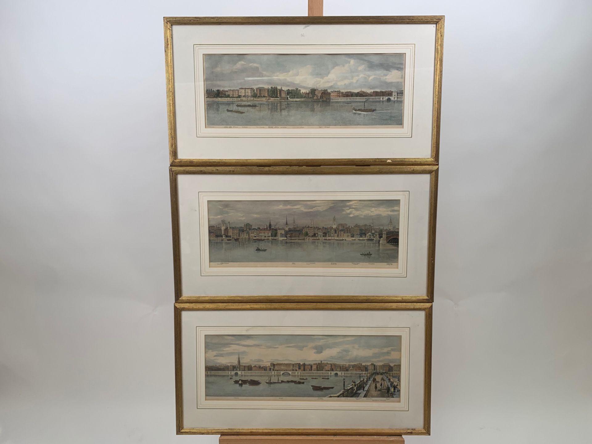 Set of 3 British River Scene Prints
