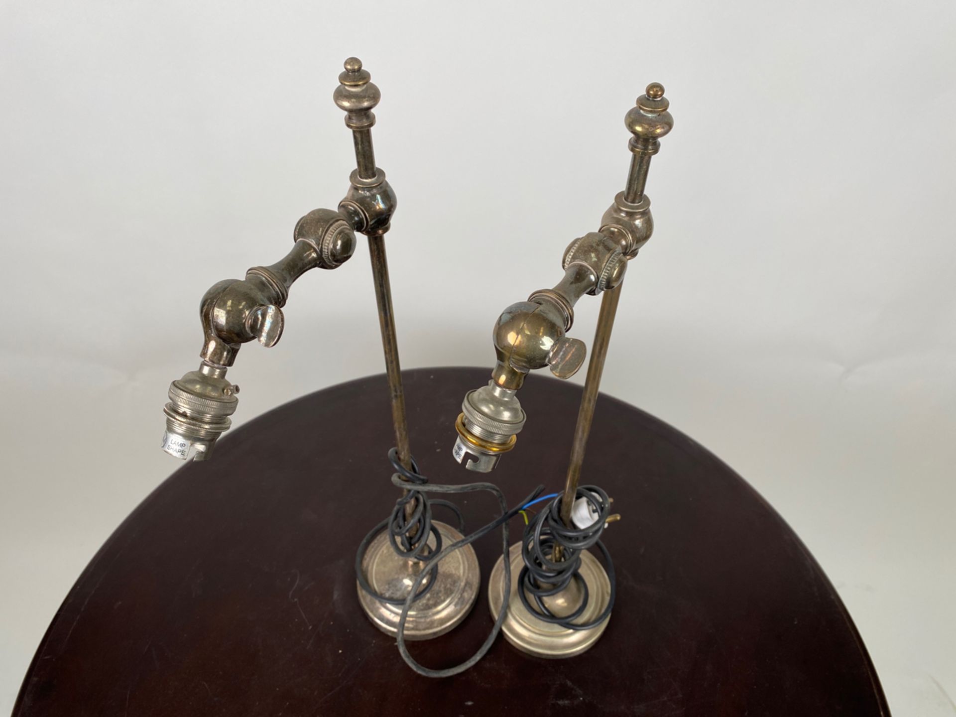 Set of 4 Adjustable Library Table Lamps - Image 3 of 6