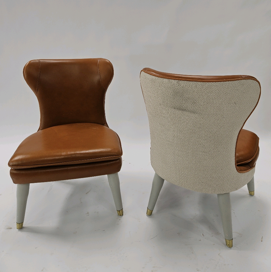 Pair of Ben Whistler Chairs Commissioned by Robert Angell Designed for The Berkeley - Image 2 of 2