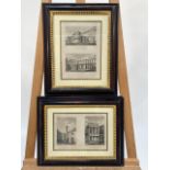 Set of 4 French Lithography Prints