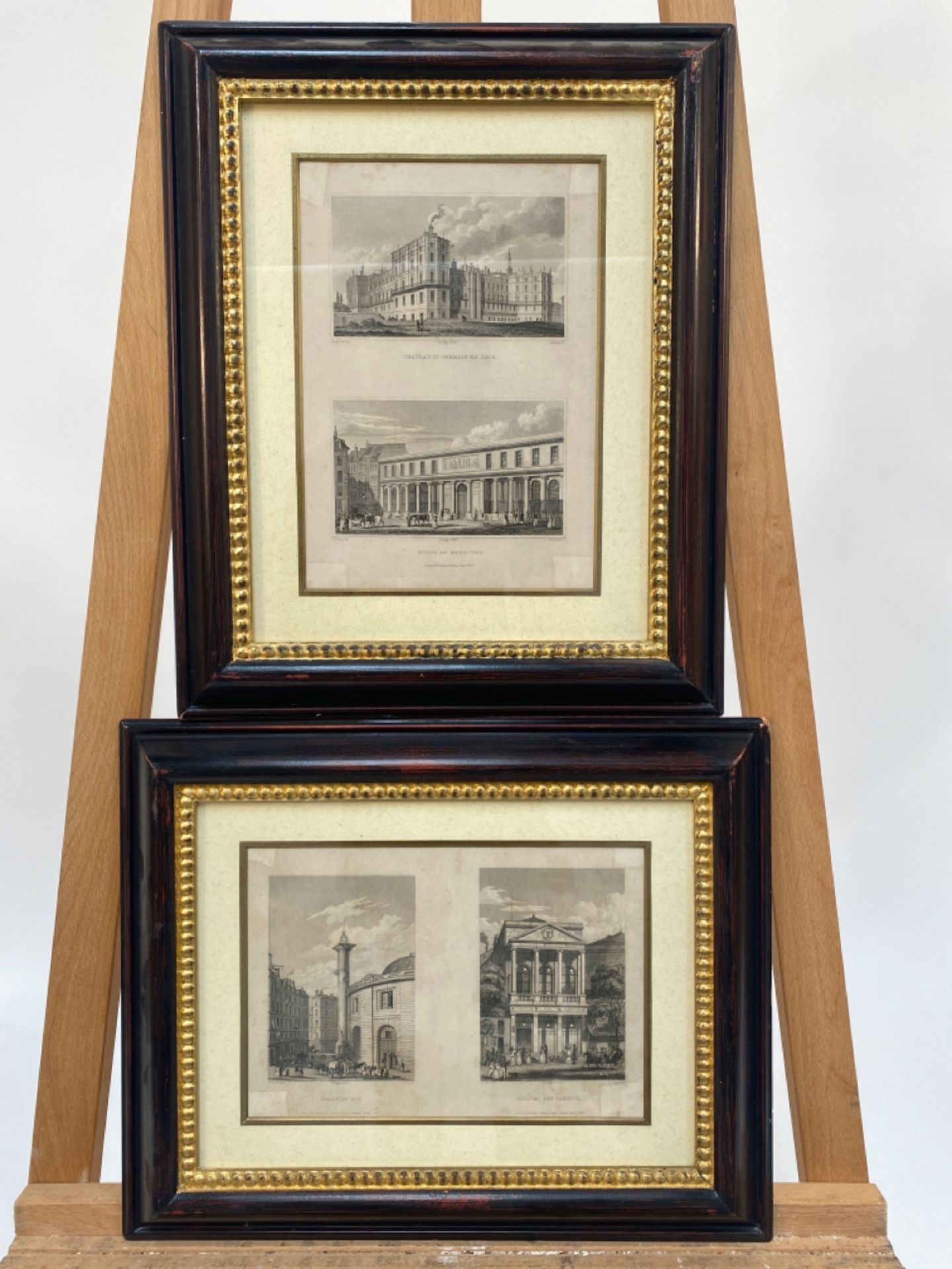 Set of 4 French Lithography Prints