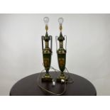 Pair of Painted Urn Table Lamps